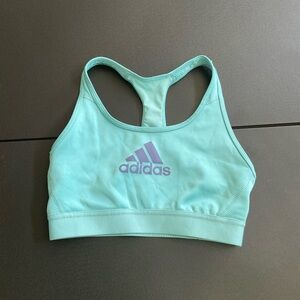 Adidas Aqua Sports Bra with Lavender Logo